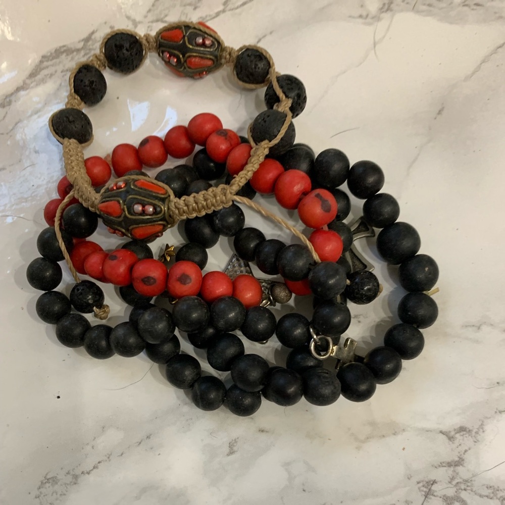 5 piece beaded bracelet bundle